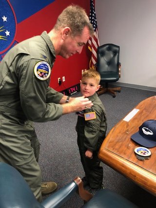 Getting His Colonel Rank from the Vice Wing Commander